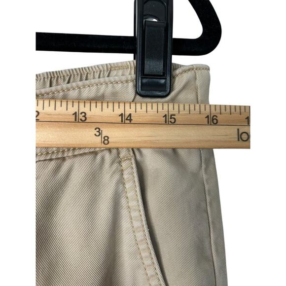 Loft Outlet Pants Womens Size Medium Beige Textured Jogger Woven Lyocell Tapered - Picture 7 of 10